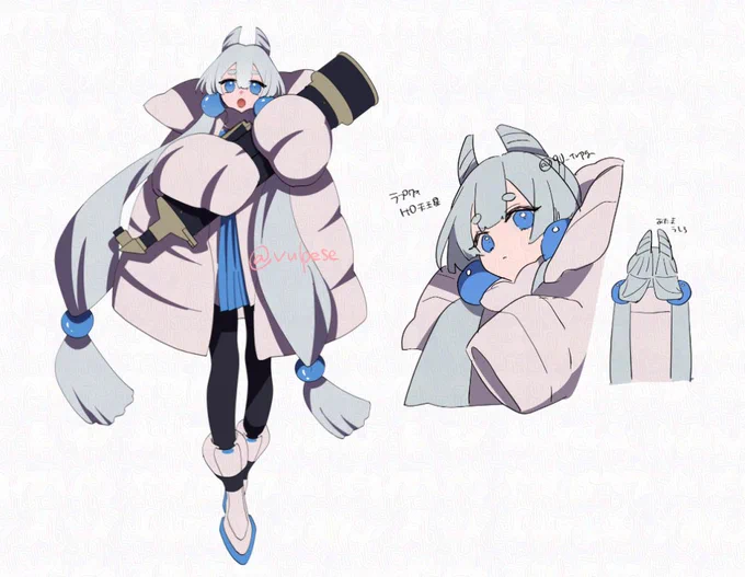 ラプクォじも塗り切れてないんだけどかわいい