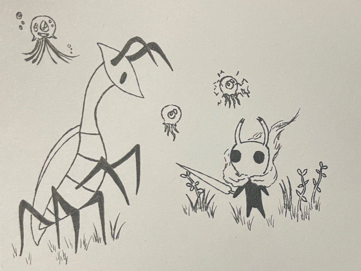 Hollow Knight original sketch