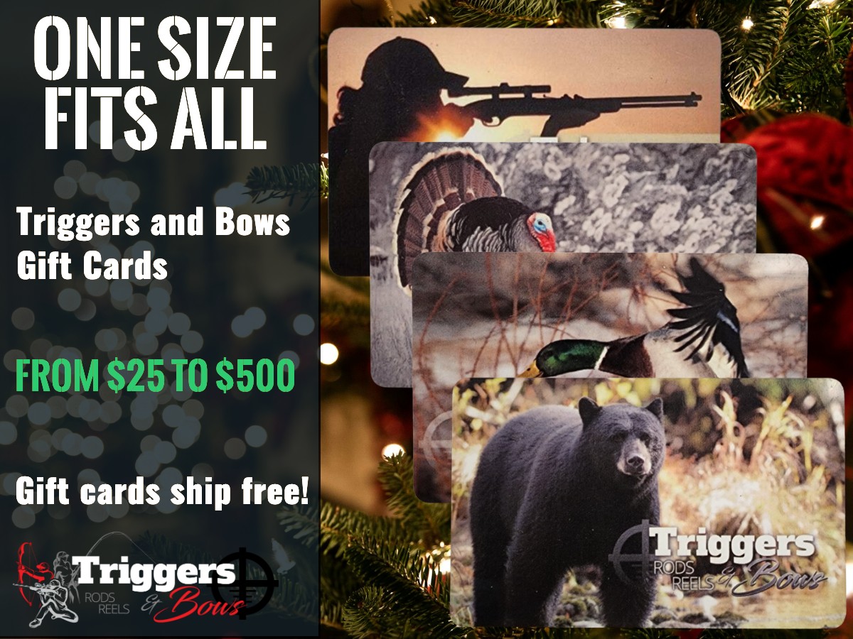 Gift cards ship for free! Perfect for the outdoorsy person on your shopping list.