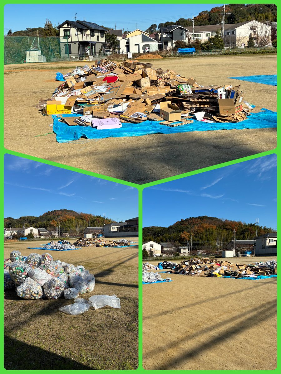 本日、早朝より『NPO法人すきやねん橿原池尻』の再資源回収のお手伝い