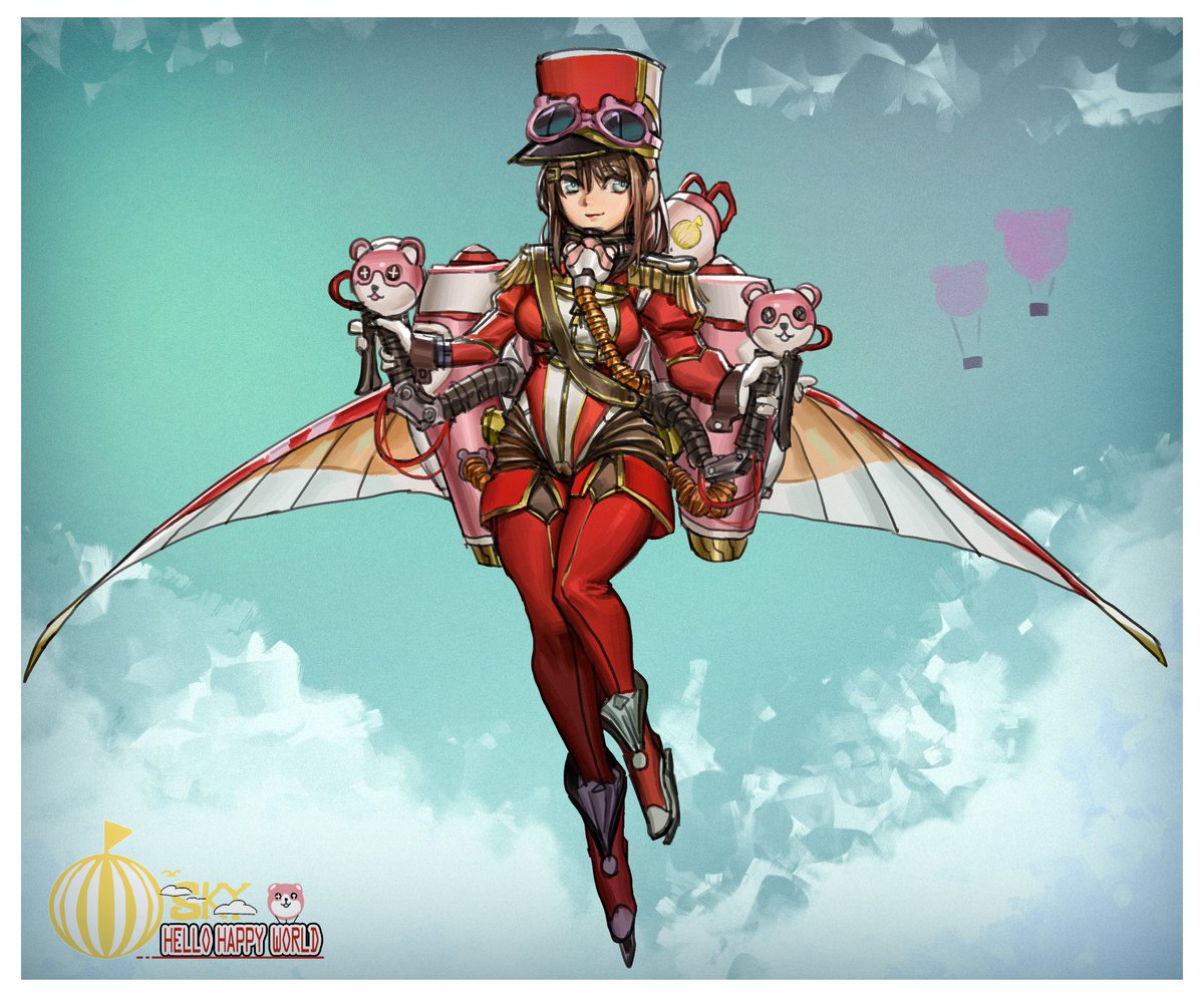 #バンドリ #ハローハッピーワールド #奥沢美咲 #bandoriart 
HHW_Sky -WING- MSK