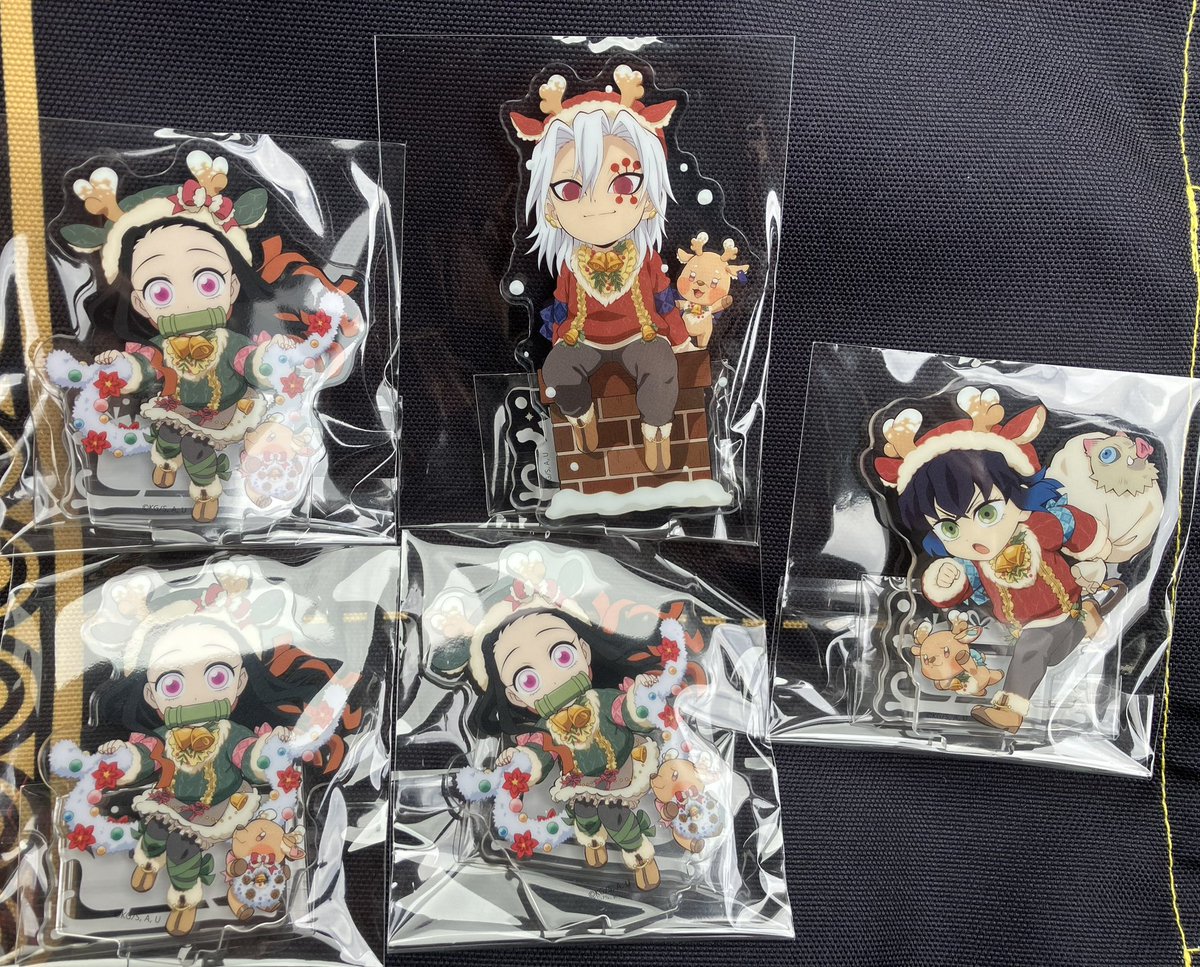 交換】鬼滅の刃 ufotable cafe クリスマス アクリルスタンド アクスタ