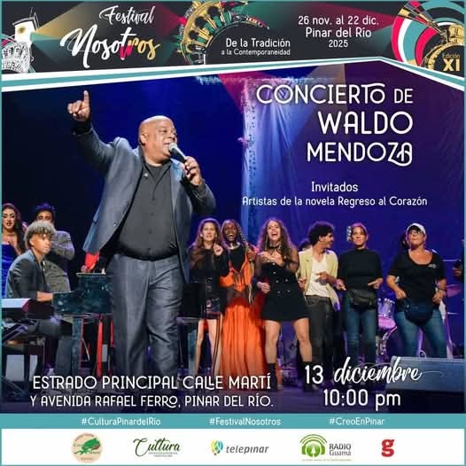 Waldo Mendoza en #PinardelRío como parte del evento que promueve la cultura y tradiciones en vueltabajo. Nosotros.  #UnidosXCuba