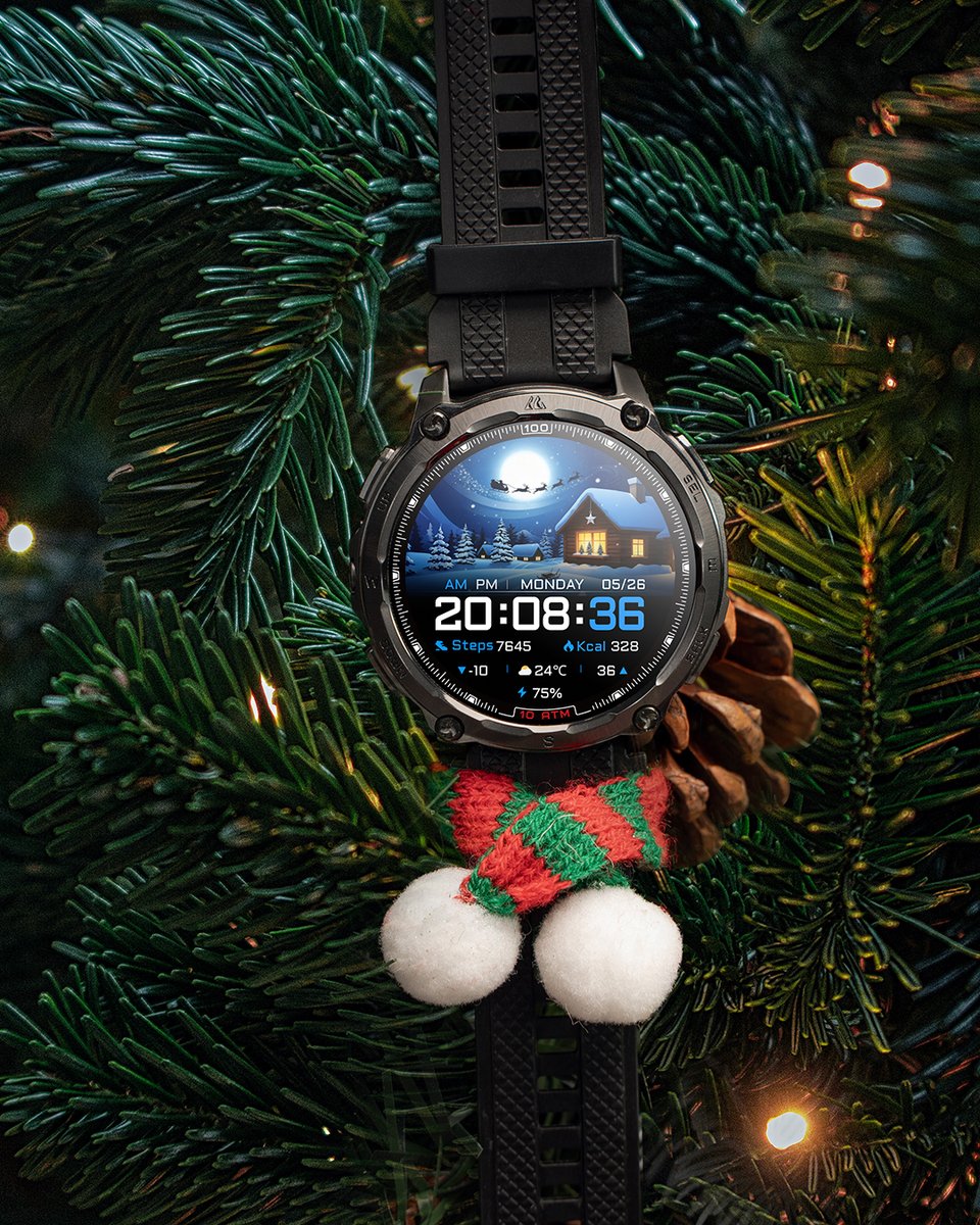 kospet_official's tweet image. 🎄🎅🦌  Deck Your Wrist with Holiday Cheer!

This holiday season, wrap your wrist with our 𝐍𝐄𝐖 𝐖𝐚𝐭𝐜𝐡 𝐅𝐚𝐜𝐞𝐬. ✨
Available now on the APEXMOVE app!
1️⃣ Pine Anthem
2️⃣ Antler Gleam
3️⃣ Christmas Dream

#KOSPET #TANKT4 #TANKM4 #OutdoorSmartwatch #Smartwatch #WatchFace
