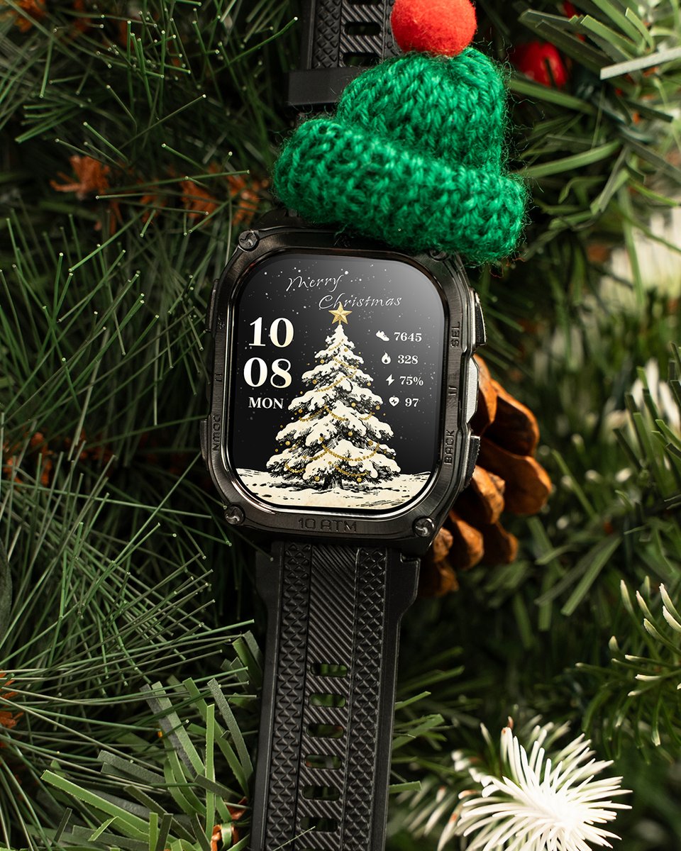 kospet_official's tweet image. 🎄🎅🦌  Deck Your Wrist with Holiday Cheer!

This holiday season, wrap your wrist with our 𝐍𝐄𝐖 𝐖𝐚𝐭𝐜𝐡 𝐅𝐚𝐜𝐞𝐬. ✨
Available now on the APEXMOVE app!
1️⃣ Pine Anthem
2️⃣ Antler Gleam
3️⃣ Christmas Dream

#KOSPET #TANKT4 #TANKM4 #OutdoorSmartwatch #Smartwatch #WatchFace