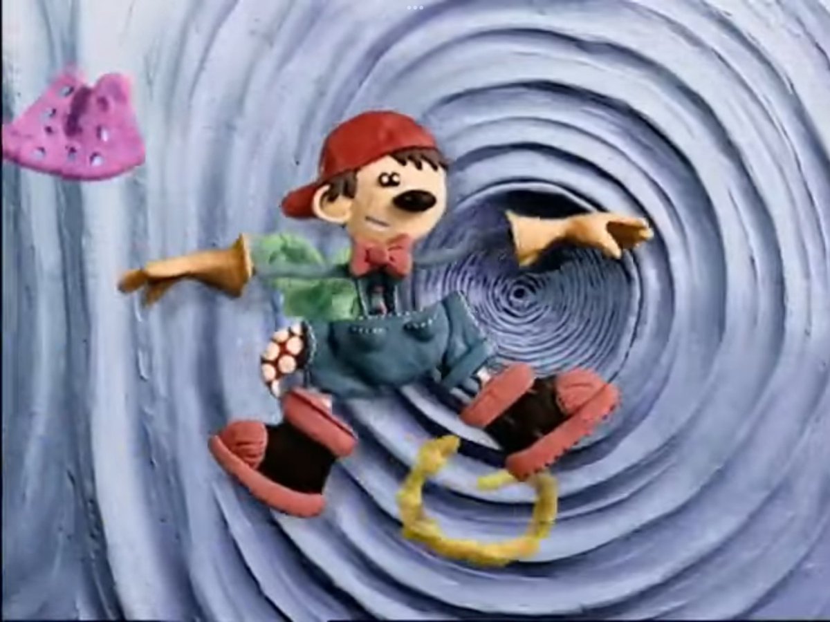 I have no idea why, but the moment the dentist in Codename: Kids Next Door who became Nightbrace falling into a red swirl gave me Eddie Bull from Crashbox vibes. Lol.