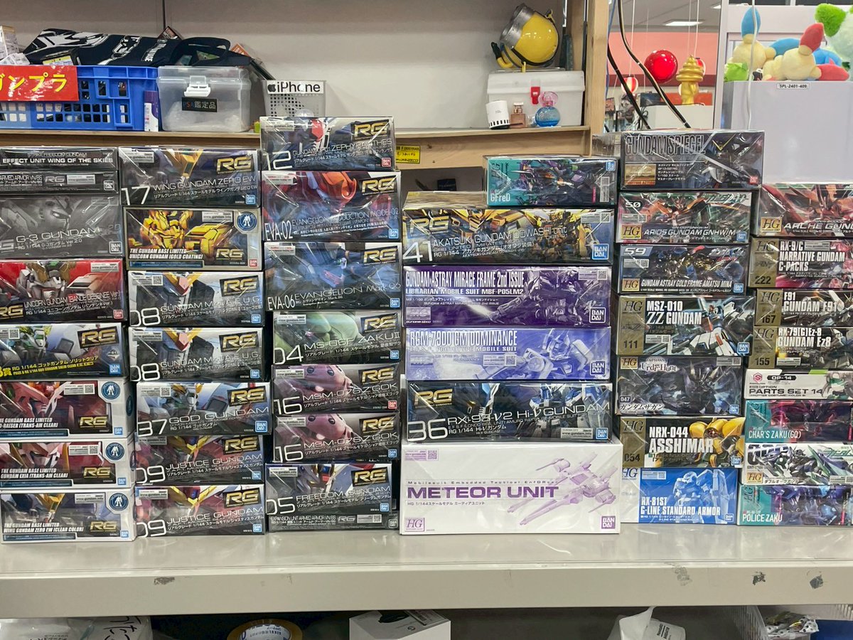 ガンプラ大量です！ 本日もたくさんのお持ち込みありがとうございます