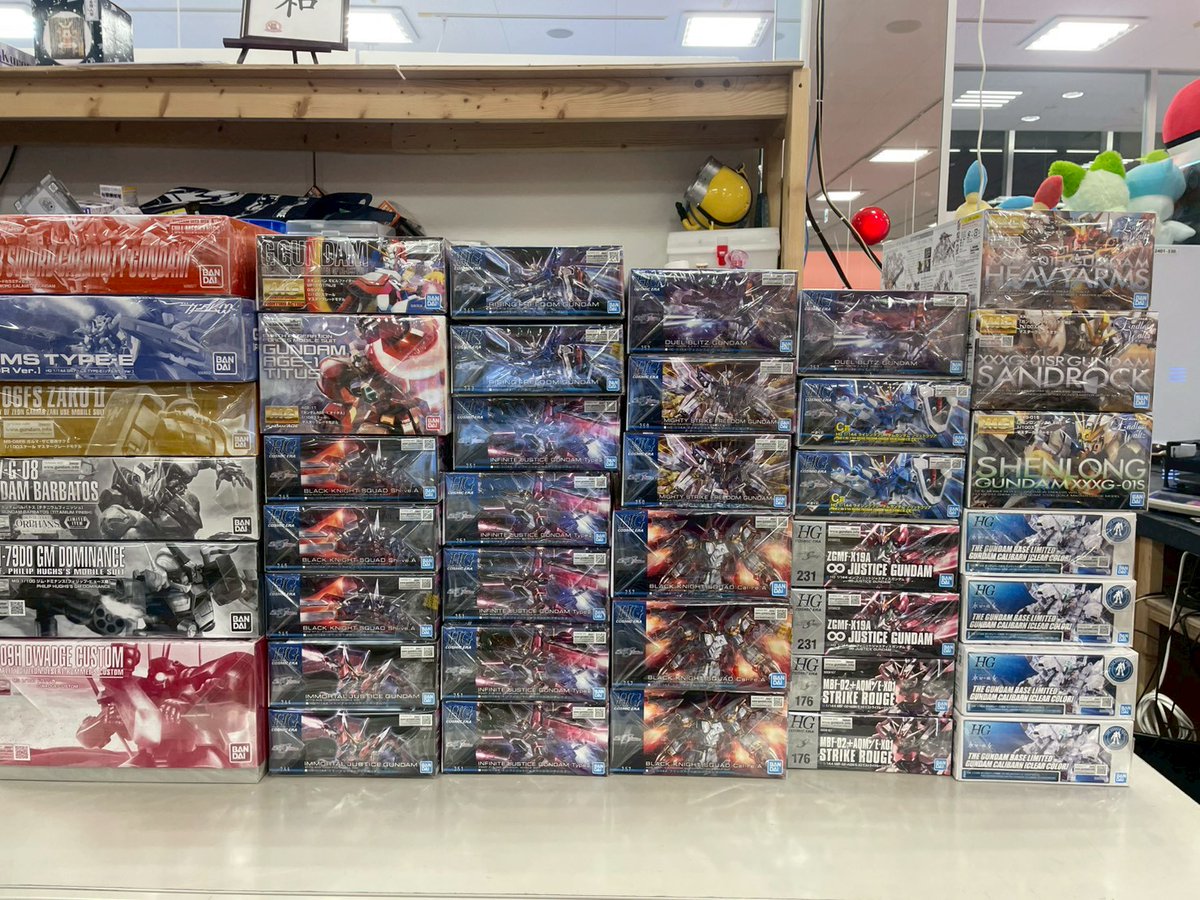 ガンプラ大量です！ 本日もたくさんのお持ち込みありがとうございます