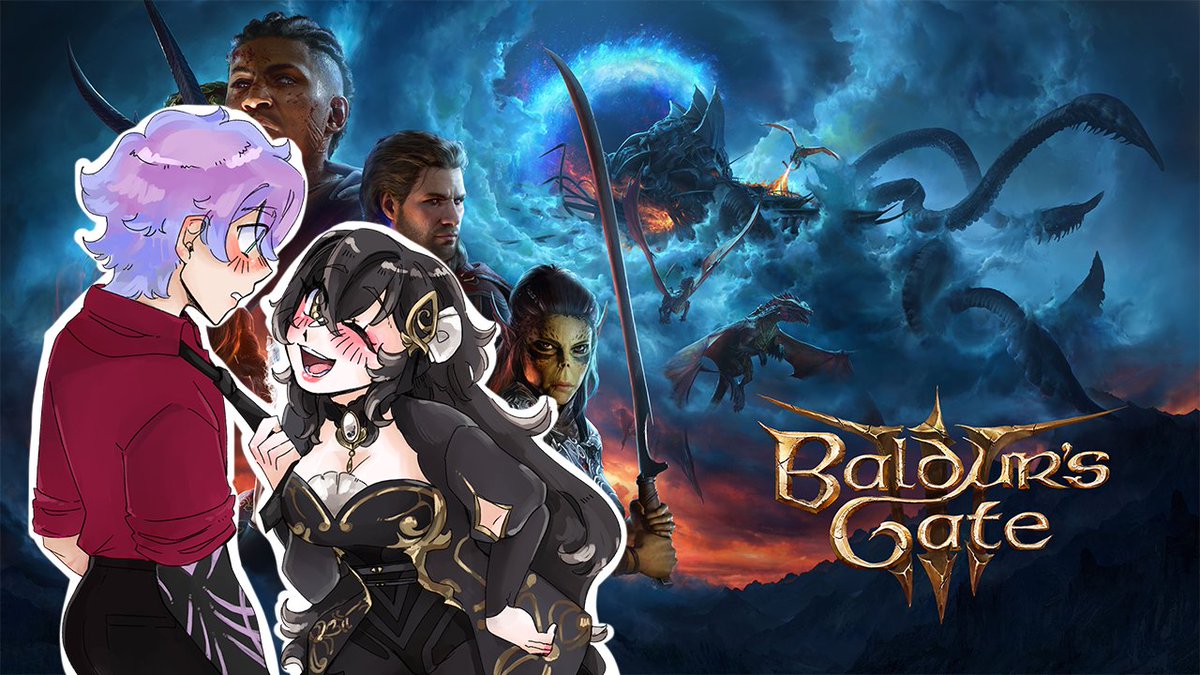 📖 Now Open 📖

We Back With the Flustering <a href="/megacrazypain/">Pain ⛓️🔥</a> Game Show, aka Baldur's Gate 3! 

Please excuse the delay, this historian was in her winter hibernation nap.
 
art: <a href="/lovelidoe/">deer 🐟✨</a> 
 twitch.tv/maevegloomridge