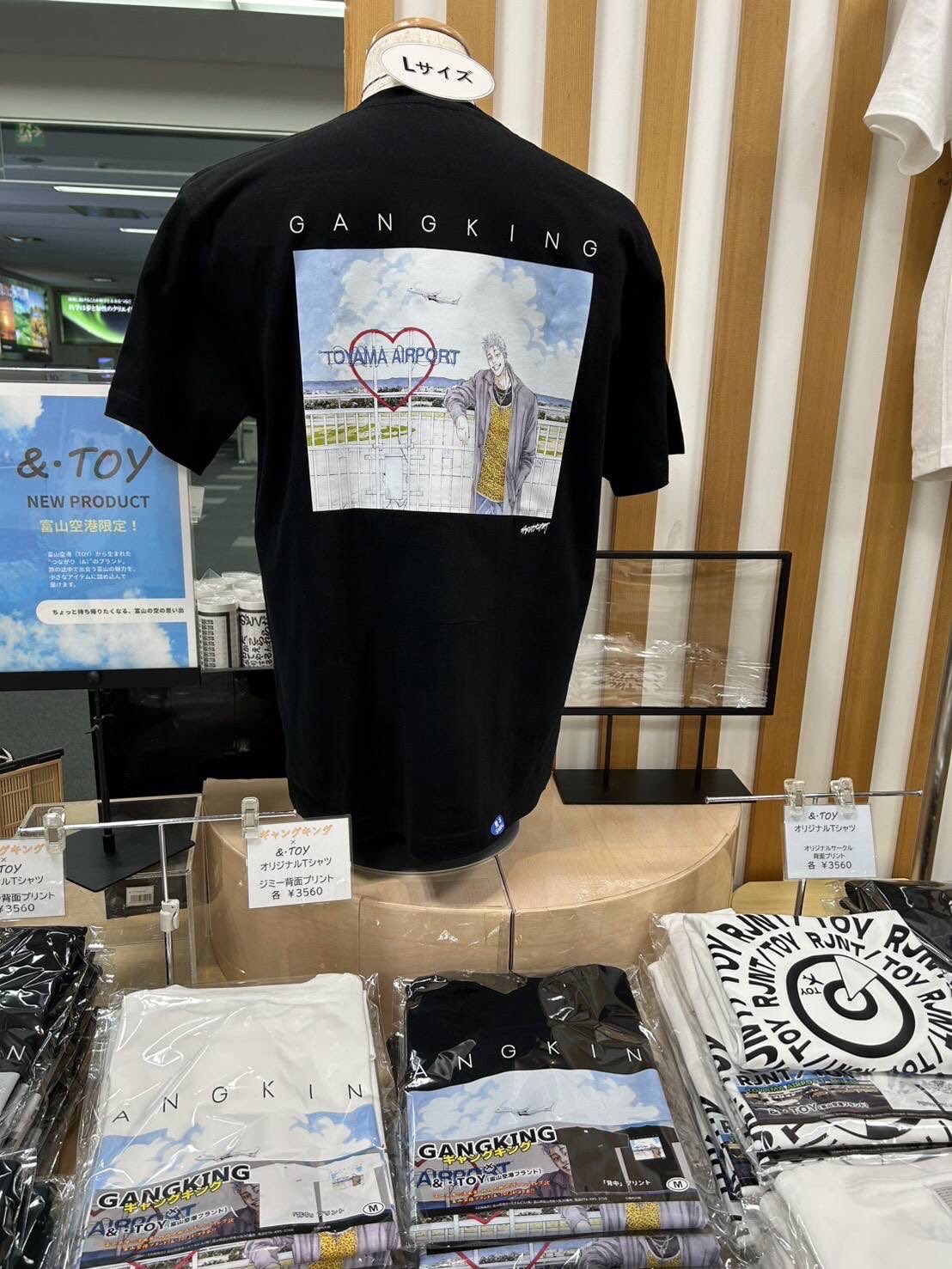 【M size】ギャングキング 富山空港限定 Tシャツ 黒白GANGKING G8A6j2QbsAAoMbL.jpg:large