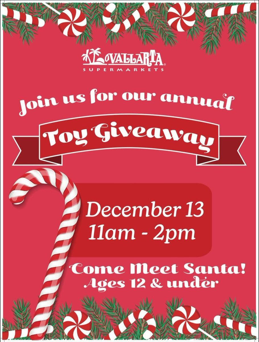 TOMORROW!  

At all AV Vallartas 11am to 2pm