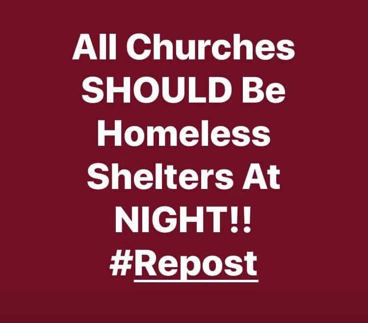 HorrorGorl's tweet photo. Make  Churches  less useless https://t.co/u2f7Rx8CNO