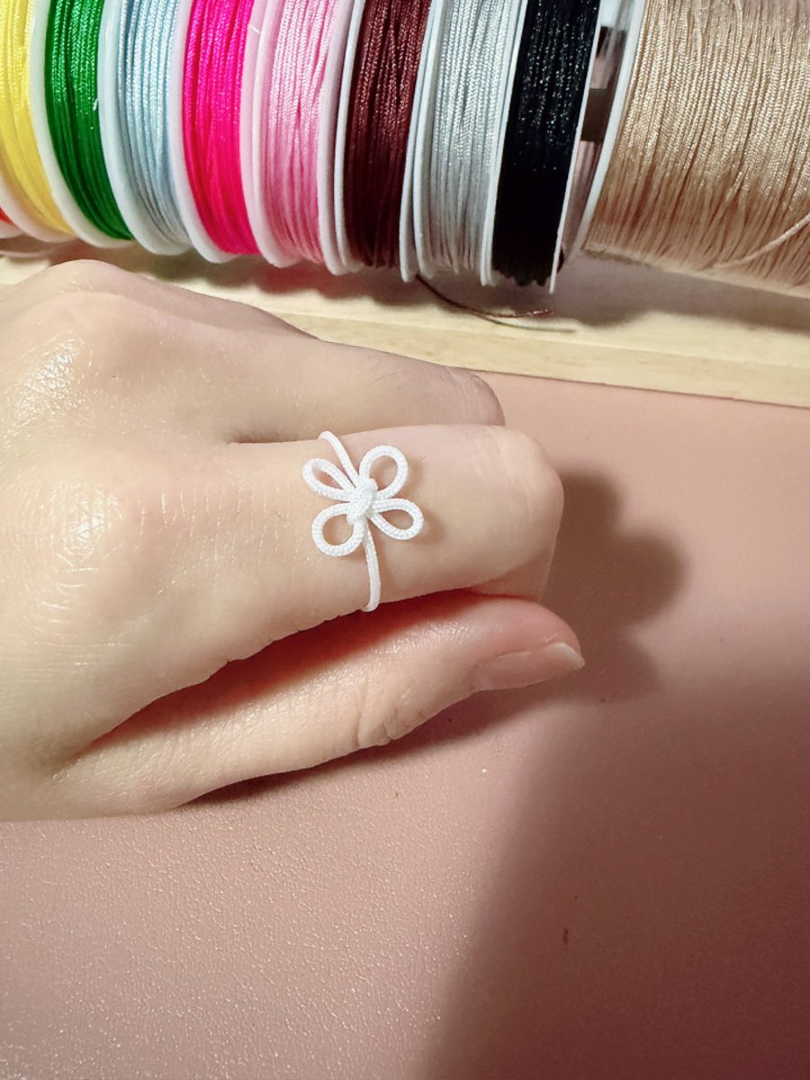 처음 만든 꽃반지 🌸💍