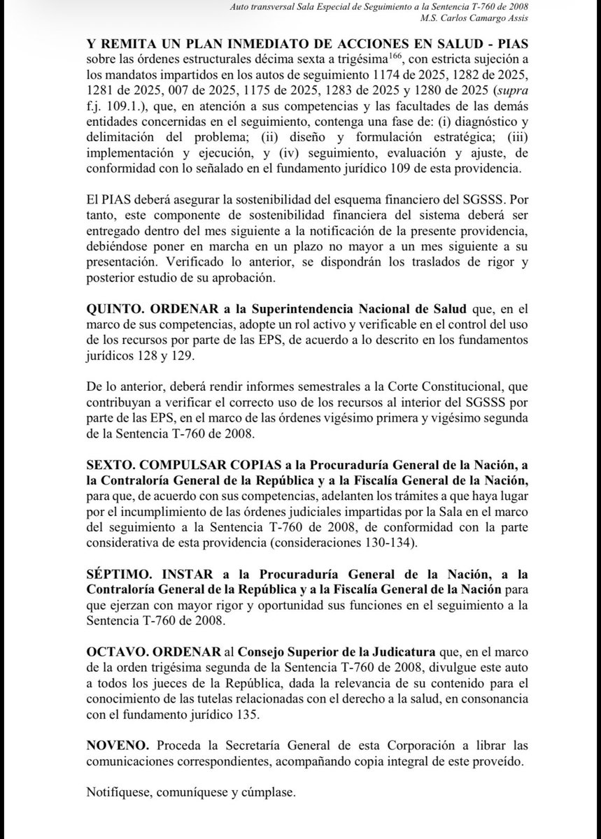 Atentos: 

La <a href="/CConstitucional/">Corte Constitucional</a>, incluyendo al magistrado Vladimir Fernández, abre incidente de desacato contra el <a href="/MinSaludCol/">MinSalud Colombia 🇨🇴</a> <a href="/GA_Jaramillo/">Guillermo Jaramillo</a> por insuficiencia de la UPC, exige plan al MinSalud y control real a <a href="/Supersalud/">Supersalud</a> 

¿Le seguirá mamando gallo a la Corte el Gobierno?