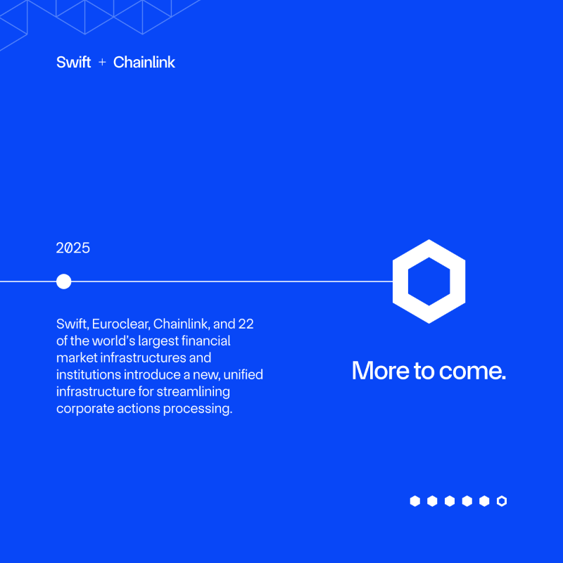 chainlink's tweet photo. Swift + Chainlink