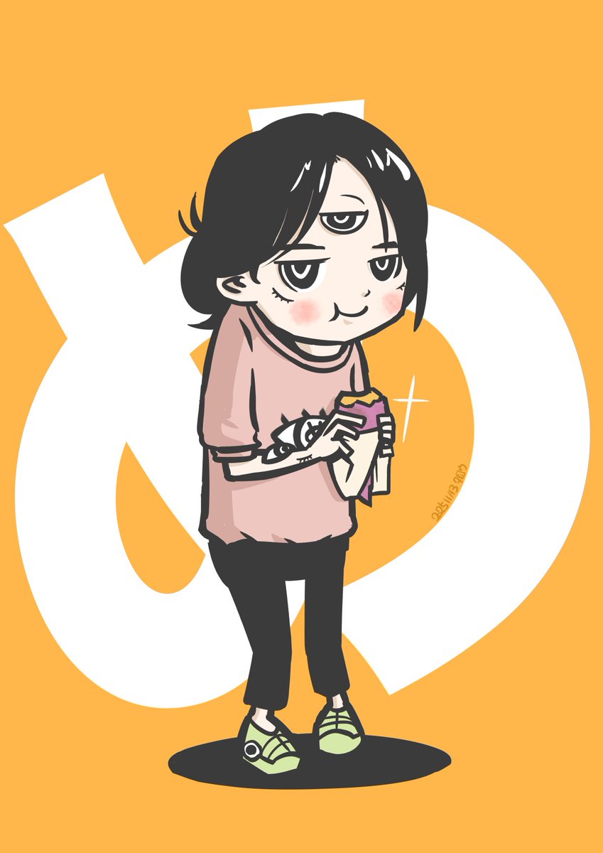 taro_55555's tweet image. 11月④　11/12〜11/15

子牛を乗せて市場まで
おイモ大好き多眼ちゃん
タルタルソース
こんぶちゃん

#先月描いた絵を晒そう #DailyDrawing #オリジナルイラスト