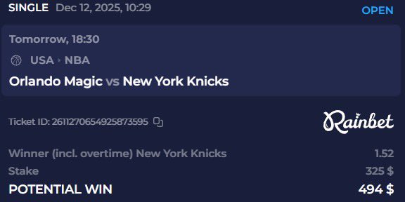 New York Knicks easy 🔒