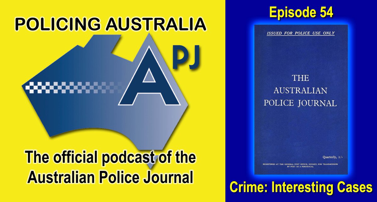Australian Police Journal (APJ) tweet media