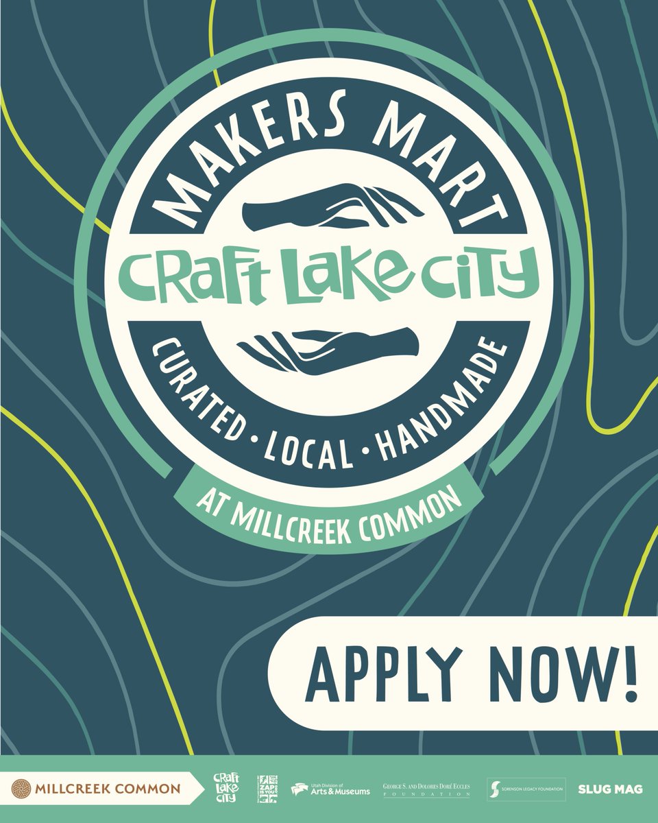 craftlakecity's tweet photo. 🚨 Apps are OPEN for the 3rd Annual Craft Lake City Makers Mart @millcreekcommon!
🗓 April 6–May 10, 2026 @millcreekcommon  
📌 participants must also apply to the DIY Festival
Connect with Utah’s creative community 🫂
🗓 Apps close Feb 18 → https://t.co/4LLj2cbhZk
Space limited https://t.co/vrWFH6YZDR