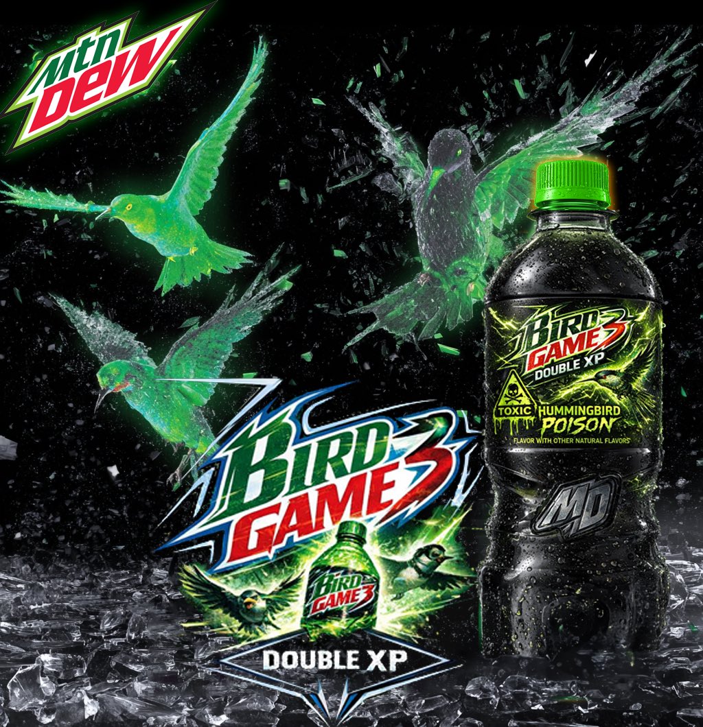Concept art for <a href="/birdgamedev2/">Bird Game Studios</a> x <a href="/MountainDew/">Mountain Dew®</a> poster.