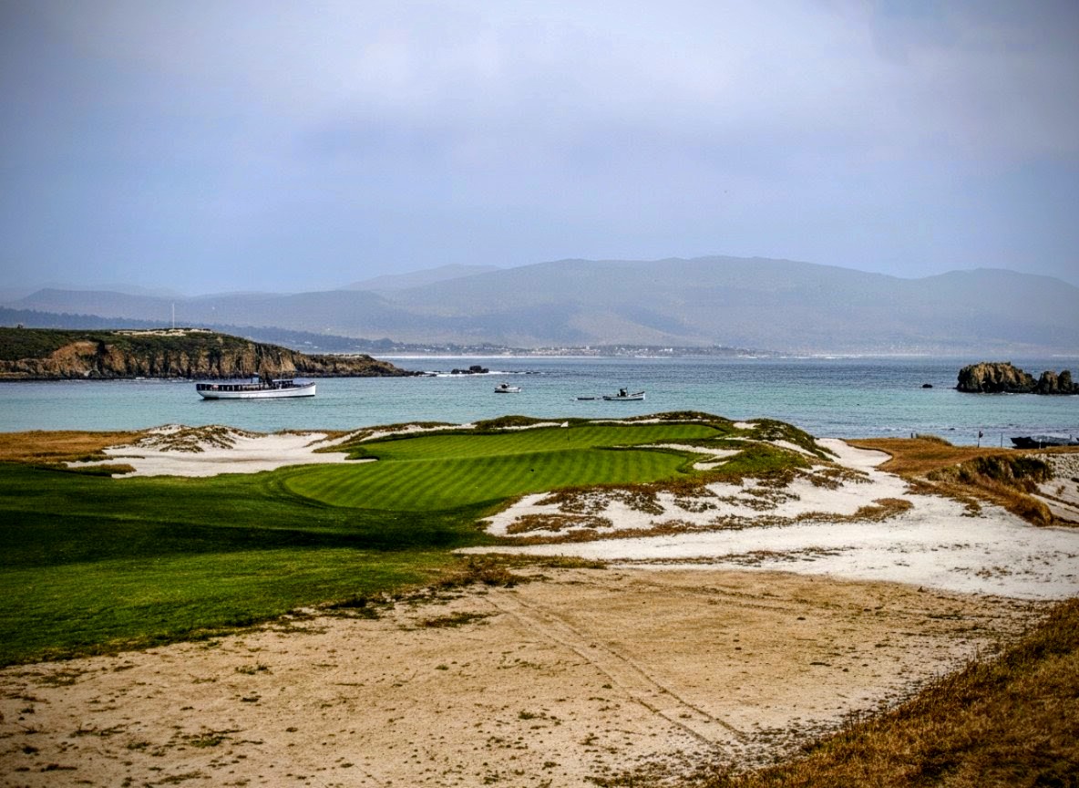 Hainesy76's tweet image. The par 3 17th at Pebble Beach in 1929👊