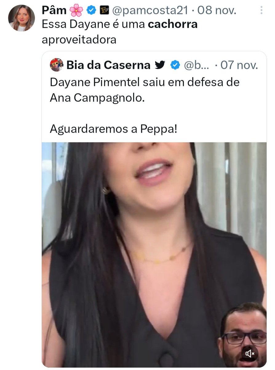 notorius23_'s tweet photo. @pamcosta21 A @pamcosta21 sendo chamada de cachorra: 😡

A @pamcosta21 chamando outras mulheres de direita de cachorra:😍 https://t.co/D9oYqOP2cs
