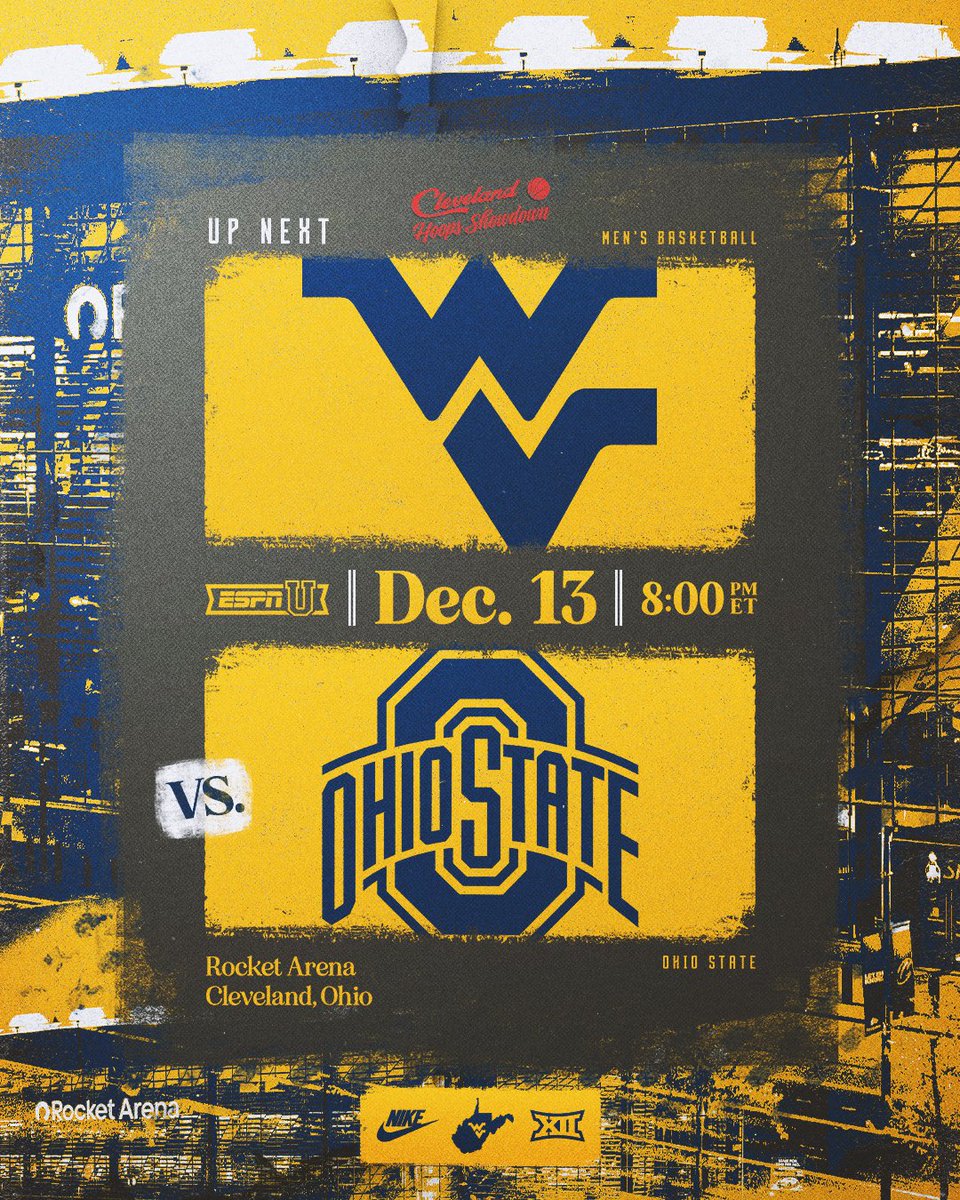 WVUhoops's tweet photo. 𝗨𝗽 𝗡𝗲𝘅𝘁: Mountaineers and Buckeyes meet again in Cleveland 

🎟️ https://t.co/EeXepZDjJR
🗞️ https://t.co/fIaeF5Rfbx https://t.co/tQNBTtBp1c