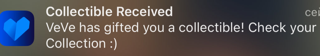 Thank you <a href="/veve_official/">VeVe | Digital Collectibles</a>