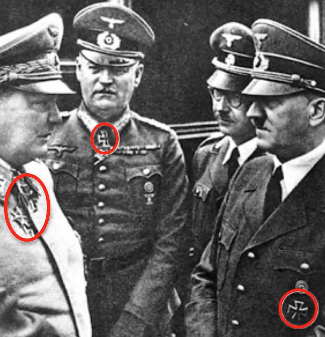 113official's tweet photo. NAZI Symbols and Occult Lore:

Signs and symbols have always been important to the empire and used as tools for communication.

They are an occult practice that encodes hidden wisdom, requiring not only intellectual ability but also spiritual insight and personal regeneration for interpretation.

As the language of mysticism and philosophy, they enable perception of deeper truths in the world.

To secret societies, they act as markers of hidden networks and carry concealed meanings understood by few.

They demonstrate that every story has two sides: esoteric lore and exoteric law.

Those who understand the esoteric meanings of this reality also grasp the exoteric, but those limited to the exoteric will never comprehend the esoteric.

One narrative is crafted for public consumption, while another is reserved for a select few with specialised knowledge.

The Nazi party’s ideological foundations were rooted in occultism and esoteric traditions.

Nazism, like its counterparts in Freemasonry and Zionism, is a Luciferian ideology cloaked in political rhetoric.

The NSDAP was spawned from the Thule Society, founded by Rudolf von Sebottendorf, a Freemason, Sufi mystic, and intelligence asset obsessed with alchemy, astrology, and numerology. Along with symbolism, these three occult practices shaped the NSDAP's worldview.

A major symbol in esoteric Masonic lore is the Templar/Teutonic cross of Tammuz, also known as the iron cross.

It is worn by the Knights of Malta, Knights Templars, Knights of Columbus, Ku Klux Klan, the Pope, Rothschilds, and the bloodline aristocrats.

Hitler and his senior entourage; including Hermann Goering, Reinhard Gehlen, Heinrich Himmler, and Paul von Hindenburg (the Reich President, photographed posing with the hidden hand of the master of the second veil), all proudly wore it, swearing allegiance and loyalty to the Pope and the Empire.

The Skull and Bones patch, symbolising death and the fraternal order of Skull and Bones, was sewn onto SS hats, alongside Caesar's laurel, signifying allegiance to Rome and secret societies.

Those who wear them’s collective aim is to dismantle existing religions and dissolve nation-states in favour of a global governance structure.

A “New Order”—a phrase used heavily by the regimese, that no one ever talks about; reflected not a mere political slogan, but a secret society agenda rooted in occultism.

Hitler had close ties to the Bush family dynasty, whose members were prominent Skull and Bones men.

He also performed Roman salutes, steeped in Babylonian masonry.

The swastika AKA the sonnenrad is another Masonic symbol tracing back to Babylon and Mesopotamia; it predates Hinduism by 1,500 years and tracks the movements of the "Sun-God" Nimrod.

Nimrod appears throughout Communist, Nazi, Zionist, Socialist, Fascist, Masonic symbolism and logos.

Sun worship is Nimrod worship.

The Nazi Black Sun first appeared at the centre of the SS ritual chamber in Wewelsburg Castle, expanded and remodelled under Heinrich Himmler.

It was modelled on the 15th-century Tarot Sun Card used by Italian occultists, but its roots trace to the same Babylonian "Sun God" and Nimrod worship symbolising destructive power, apocalyptic goals, secret mystery teachings, and the preservation of occult lore and knowledge.

It is Satanic and represents Lucifer, the light bearer and the Morning Star.

The same 15th-century Masonic Tarot Sun Card is identical to the Jesuit IHS Black Sun.

Ignatius of Loyola was the co-founder and first Superior General of the Society of Jesus (Jesuits).

Adolf Hitler referred to Heinrich Himmler as "my Ignatius of Loyola” and modelled the SS on Jesuit ideology.

The Japanese were also influential in World War II, forming an Axis alliance with the Jesuits and the Nazi Party.

The Rising Sun served them as a symbol of imperial might.

In conclusion, the Third Reich executed the Vatican's plans in coordination with Secret Orders to advance a hidden agenda.

Its leaders, including Hitler, concealed their occult affiliations, presenting the movement as nationalistic while pursuing esoteric goals.

Manipulation of symbols, rituals, and ideologies was central to the deception.

The Nazi Party's rise was not just political but a manifestation of occult and esoteric influences, driven by connections to a global network of secret orders.