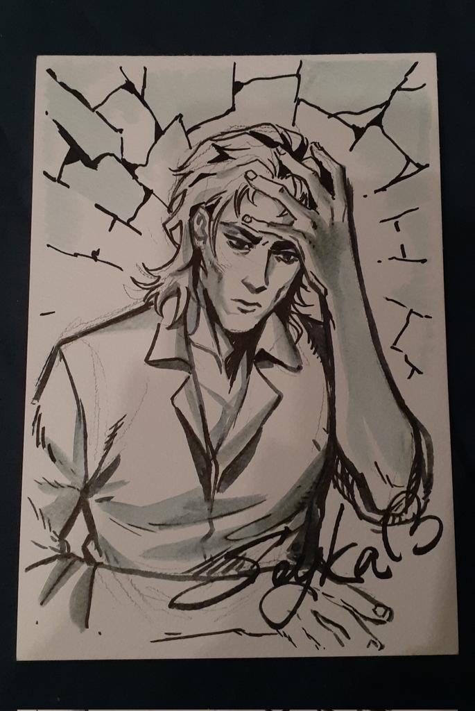 Чудесная <a href="/s0yka_birb/">✦s0yka✦</a> нарисовала мне Серёжу🤍🥺🤍