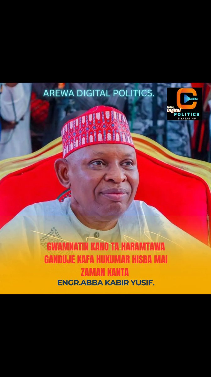 DigitalPol75847's tweet photo. Gwamnatin Jihar Kano, ta haramta kafa Hukumar Hisbah mai zaman kanta, wadda tsohon gwamnan jihar, Abdullahi Umar Ganduje, ya yi ƙoƙarin kafawa. https://t.co/KpEQ47FRif