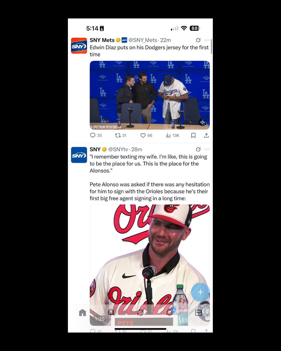 sidelinesuits's tweet image. Alonso and Diaz both getting introduced to their new teams on the same day and both intros showing up back to back on my feed is some sick joke by the algorithm. 

Why does X hate the Mets?