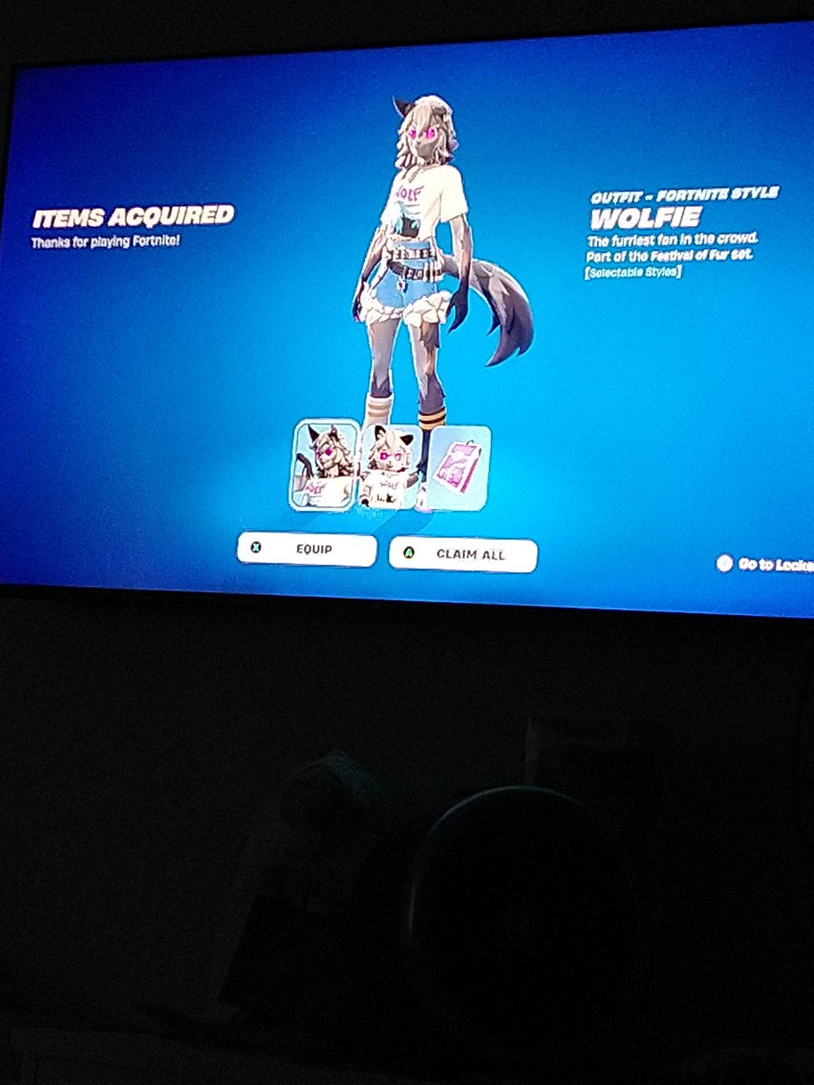 ✨ With my last remaining V bucks I Used <a href="/maokinneyx/">M a o |🦊| MC3</a> SAC Code to Get the Wolfie Skin, lots of support heading your way Mao! Enjoy the Groove of Manti! ✨