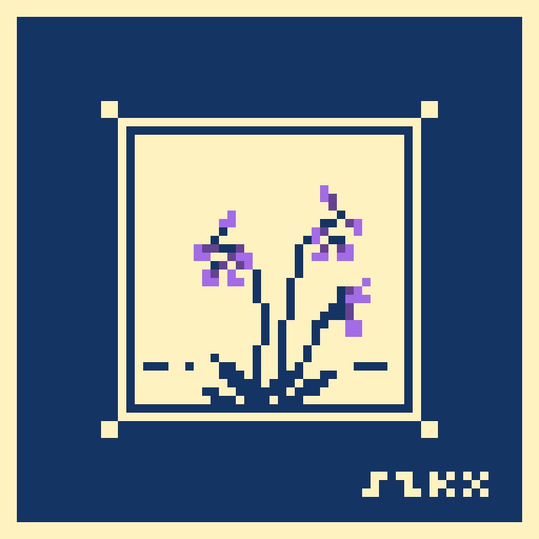 dotpict 今日の32✖️32 すみれ #pixelart #ドット絵 #dotpict