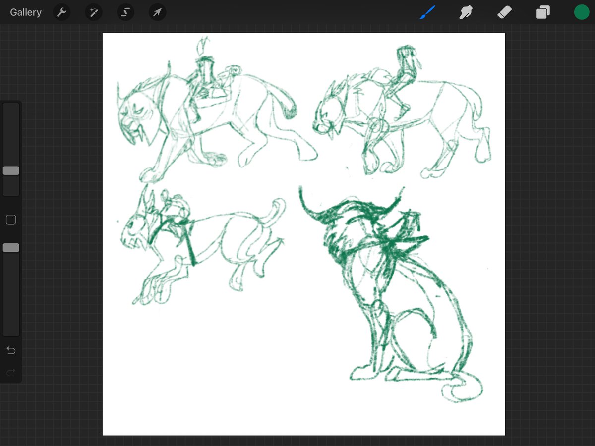 more older lynx sketches! this time figuring out how saddles work! I imagine they have some sort of magical stabilizer. Even still, there's no making a several-hundred-pound cat move 😂

☽︎ #warcraft ♦ #worldofwarcraft  ♦ #OC  ♦ #myart  ♦  #WoW  ♦ #WarcraftArt ☾︎