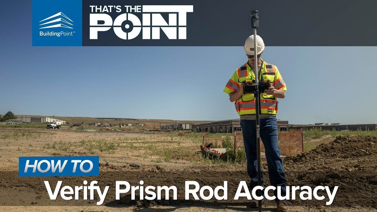 In this episode of That's The Point, we show you a quick way to check your prism rod in the field to ensure everything is as accurate as can be. Watch now at: youtu.be/mQgx7_Y3hgk