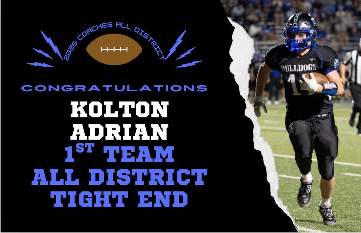 SCHSBulldogFB's tweet photo. Congratulations to our Bulldogs who were recognized by the Missouri Football Coaches Association!

All District
1st Team
Graden, Kolton, &amp; Lee
2nd Team
Case, Caleb, Cole, &amp; Stephen

Making these teams is incredibly competitive. We are blessed with some great kids here at SC! https://t.co/5KOvQCpWsX