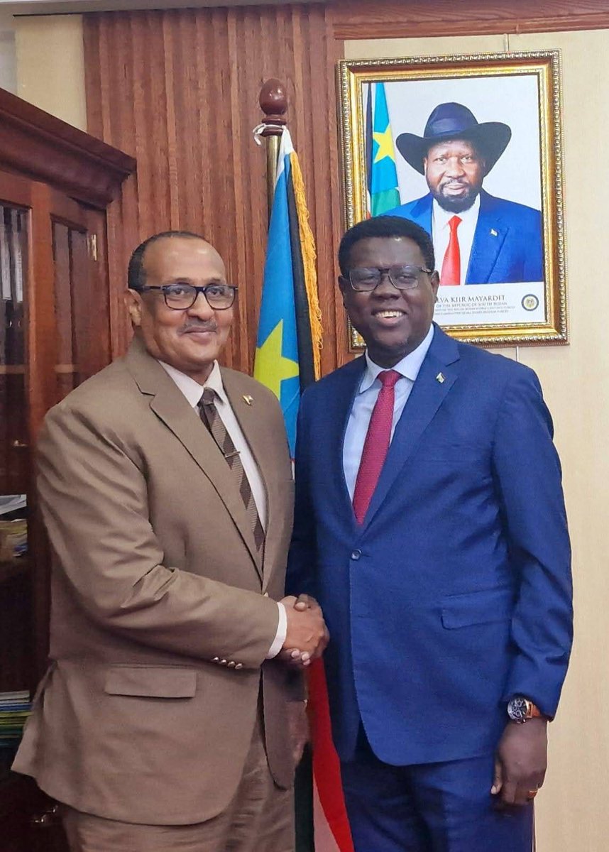 keer_michael's tweet photo. 🌍 Diplomatic Momentum in Juba: South Sudan’s Foreign Ministry engages in high-level talks with Brazil, Sudan, and Djibouti to strengthen bilateral ties, boost economic cooperation, and advance regional development.

#SouthSudan #Diplomacy #InternationalRelations #Juba https://t.co/afXkkhQjRw