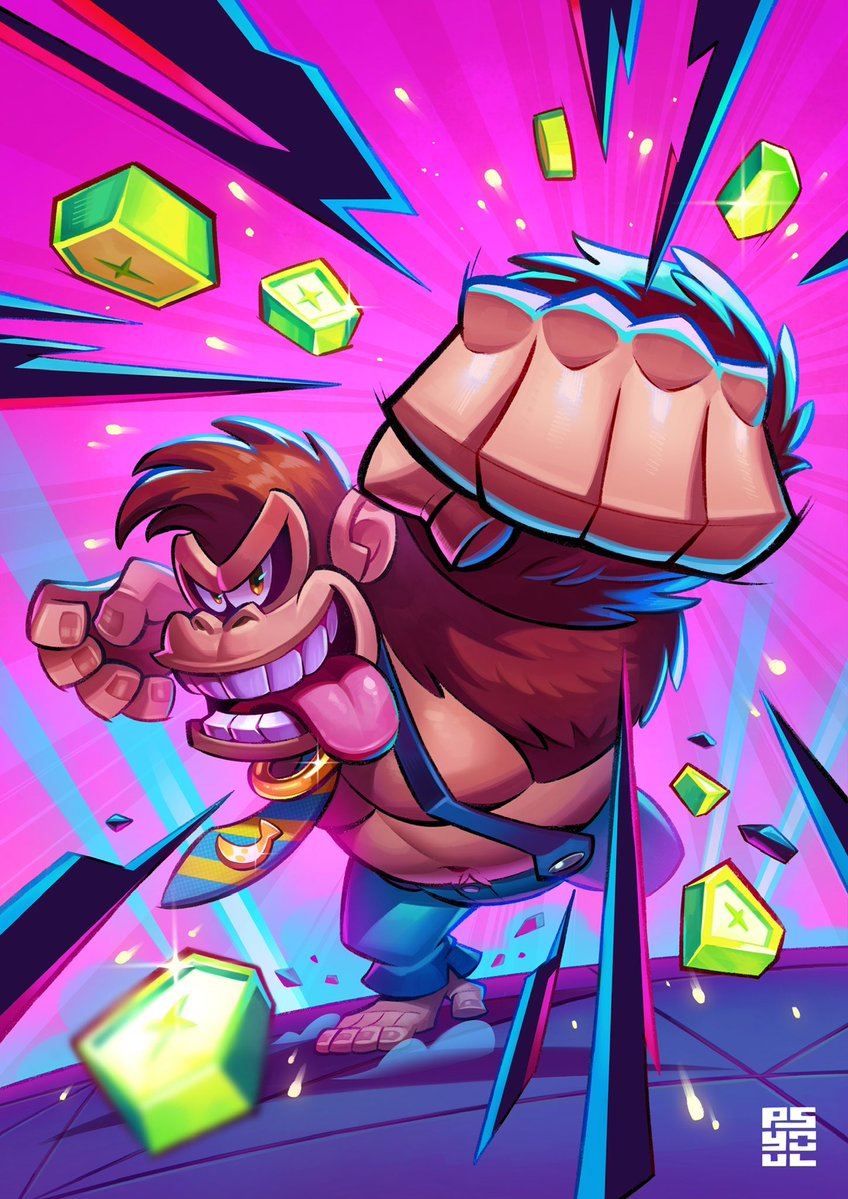 Bananaaaa 🍌🦧
Wanted to do a proper fanart of dk since the game came out in july lmao

#DonkeyKongBananza