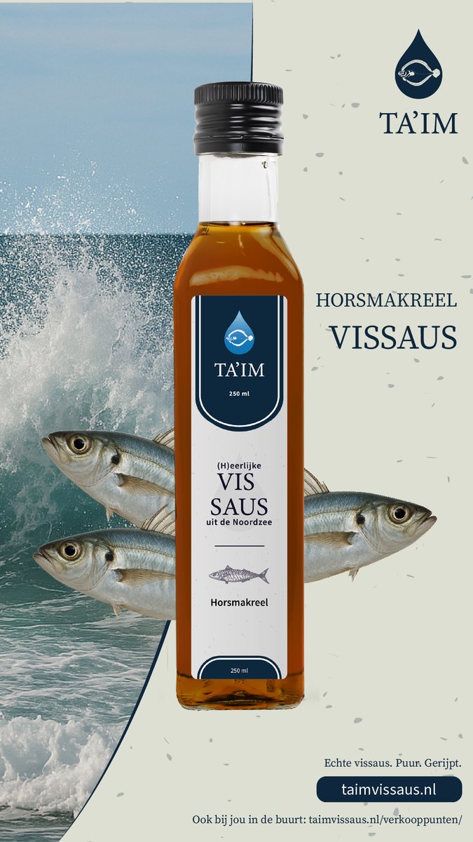 taimvissaus's tweet photo. 🌊 Maak  kennis met de unieke smaak van de Noordzee dankzij Ta'im horsmakreel vissaus! Deze vissaus, die bestaat uit slechts twee ingrediënten en 12  maanden heeft gerijpt, is niet alleen een populaire smaakmaker, maar ook  puur en rijk aan karakter. ⁠

#vissaus #horsmakreel https://t.co/OXtt8hzDfB