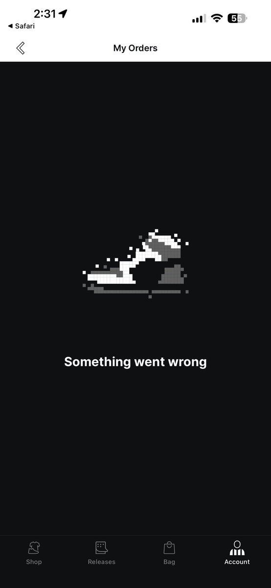 babegurl314's tweet photo. @footlocker got a notification and for the site to crash https://t.co/JFOBiTbcfm