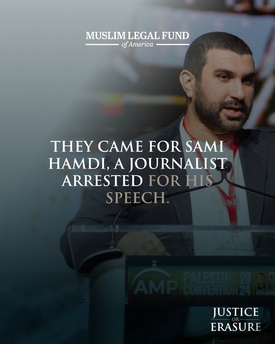 MLFA's tweet image. They came for Ayman. They came for Sami. They’ll come again.​

We challenged unlawful detention. We fought for due process, and we stopped injustice in its tracks.​

Your gift ensures we can keep standing between our community and our erasure.​

ow.ly/iu7n50XIJ51