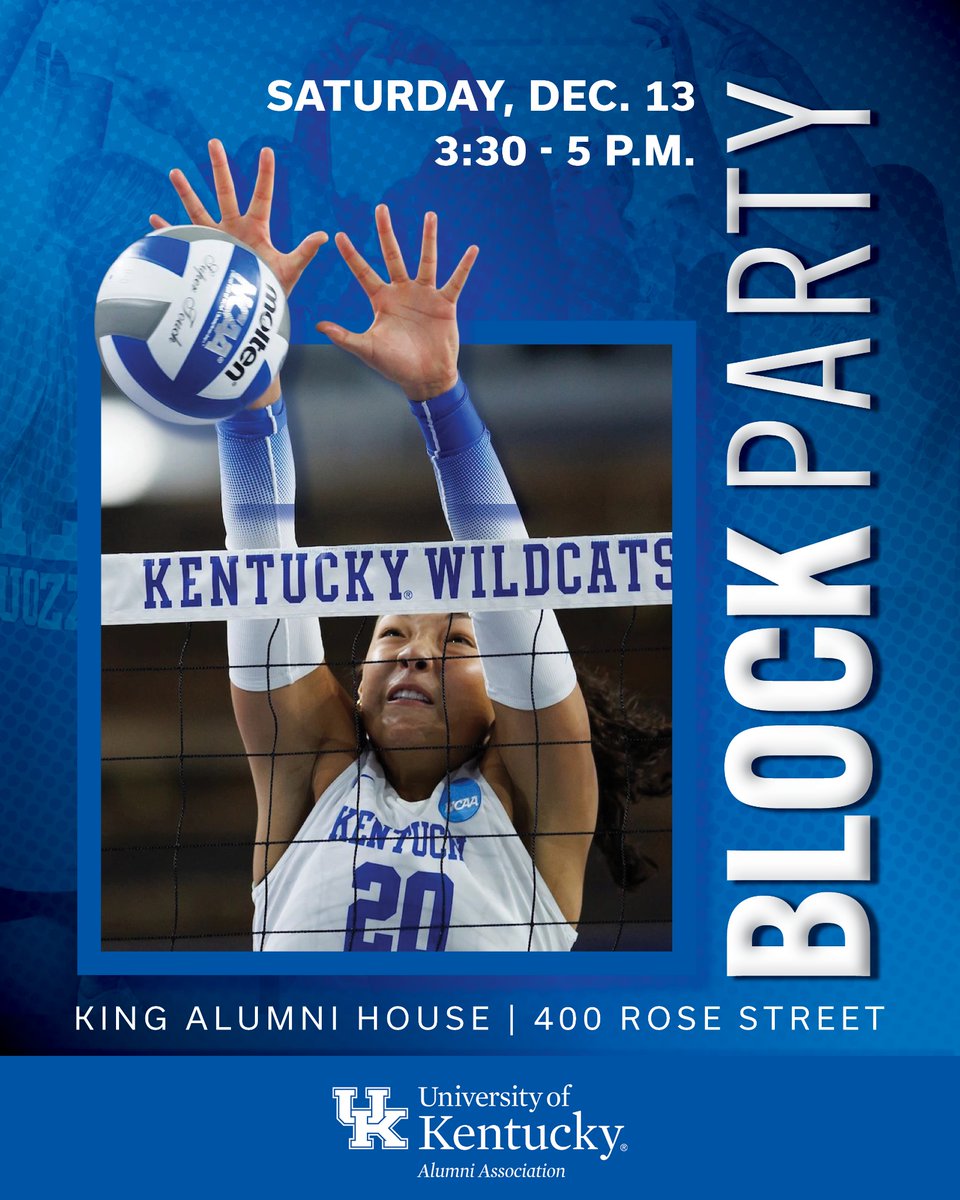 kentuckyalumni's tweet image. Worried about parking for the @KentuckyVB  match tomorrow? Come early to secure your spot, then hang with us at the King Alumni House! We’ve got snacks, swag, and giveaway to get you pumped before you head to Historic Memorial Coliseum.