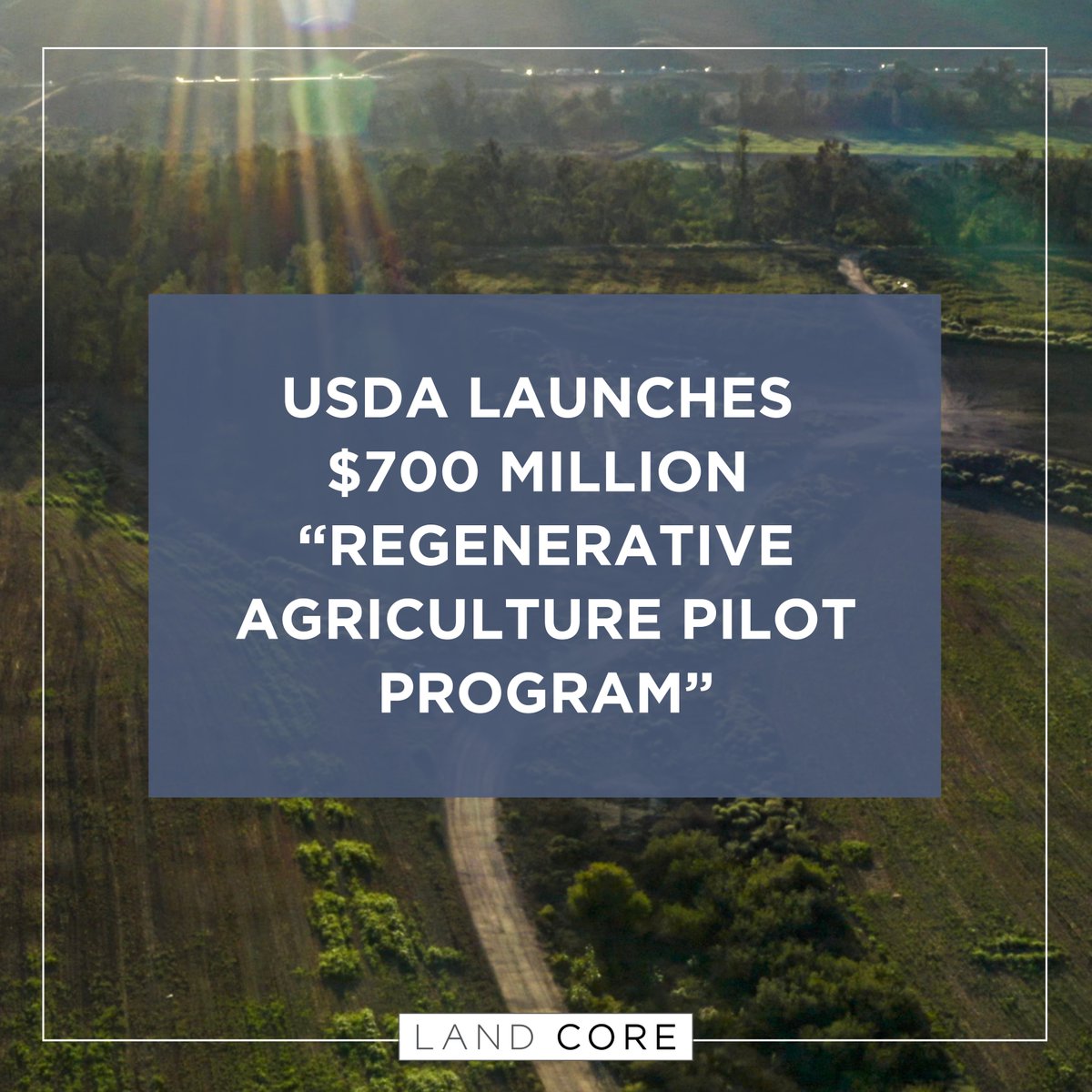 USDA launches $700M Regenerative Pilot Program to help farmers "improve soil health, enhance water quality, and boost long-term productivity." Funding available through EQIP ($400M) and CSP ($300M). Private partnerships welcomed.

Read more: usda.gov/about-usda/new…
