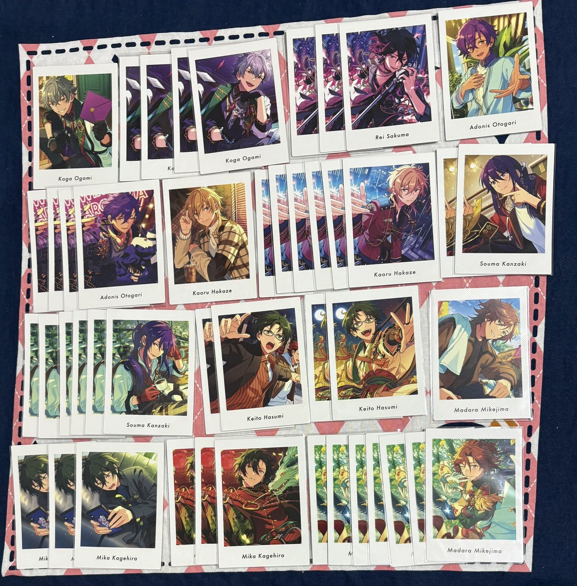 kaetteiidesuka's tweet photo. 【交換譲渡】あんスタ ぱしゃっつ
譲）画像 過去弾 Vol.5
泉 嵐 レオ 司 ジュン 茨 凪砂 ニキ 燐音 HiMERU こはく 晃牙 零 アドニス 薫 颯馬 敬人 斑 みか 一彩 藍良 巽 マヨイ 桃李 弓弦 英智 渉 鉄虎 千秋

求）P 鬼龍紅郎4
（A/P 鉄虎宗光宙）
定価

P鬼龍含む交換
14日池袋11時〜12時15分手渡し可 https://t.co/0Yu3JfygCZ