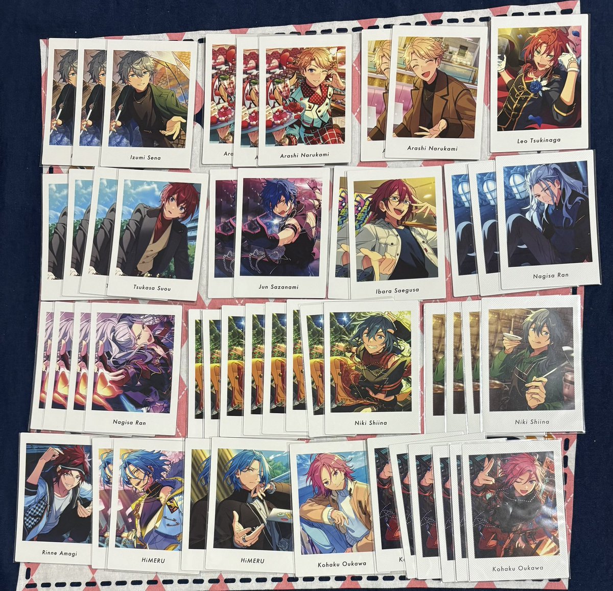 kaetteiidesuka's tweet photo. 【交換譲渡】あんスタ ぱしゃっつ
譲）画像 過去弾 Vol.5
泉 嵐 レオ 司 ジュン 茨 凪砂 ニキ 燐音 HiMERU こはく 晃牙 零 アドニス 薫 颯馬 敬人 斑 みか 一彩 藍良 巽 マヨイ 桃李 弓弦 英智 渉 鉄虎 千秋

求）P 鬼龍紅郎4
（A/P 鉄虎宗光宙）
定価

P鬼龍含む交換
14日池袋11時〜12時15分手渡し可 https://t.co/0Yu3JfygCZ