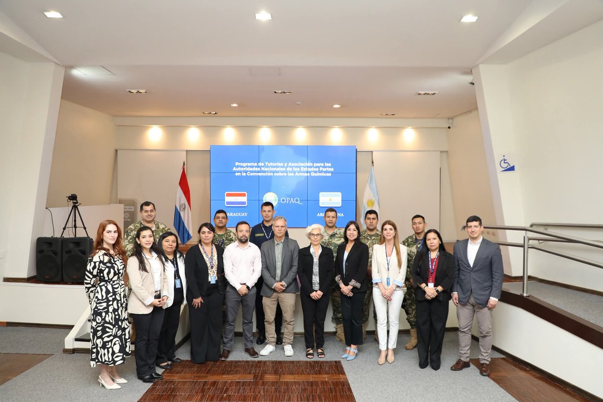 #OPAQ| Paraguay culmina con éxito programa de mentoría internacional sobre control de armas químicas con apoyo de Argentina

💯Leer más en: goo.su/SHCfm7