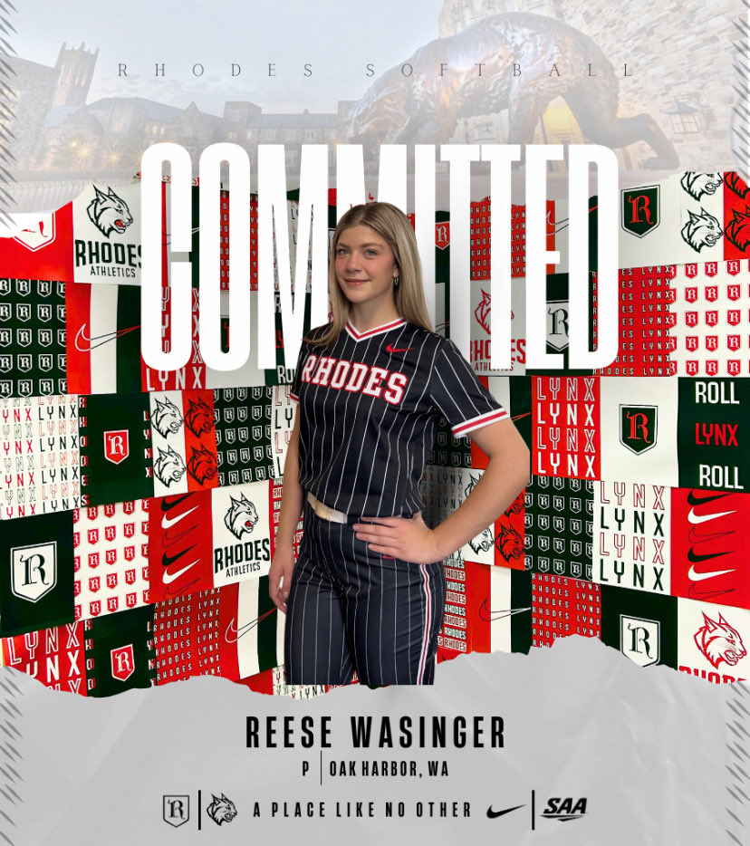 Next up for the 2026 commits is Reese Wasinger! Welcome to the Rhodes Softball class of 2030! Can’t wait to see you here in red and black! 
#rhodessoftball #classof2030 #burntheships