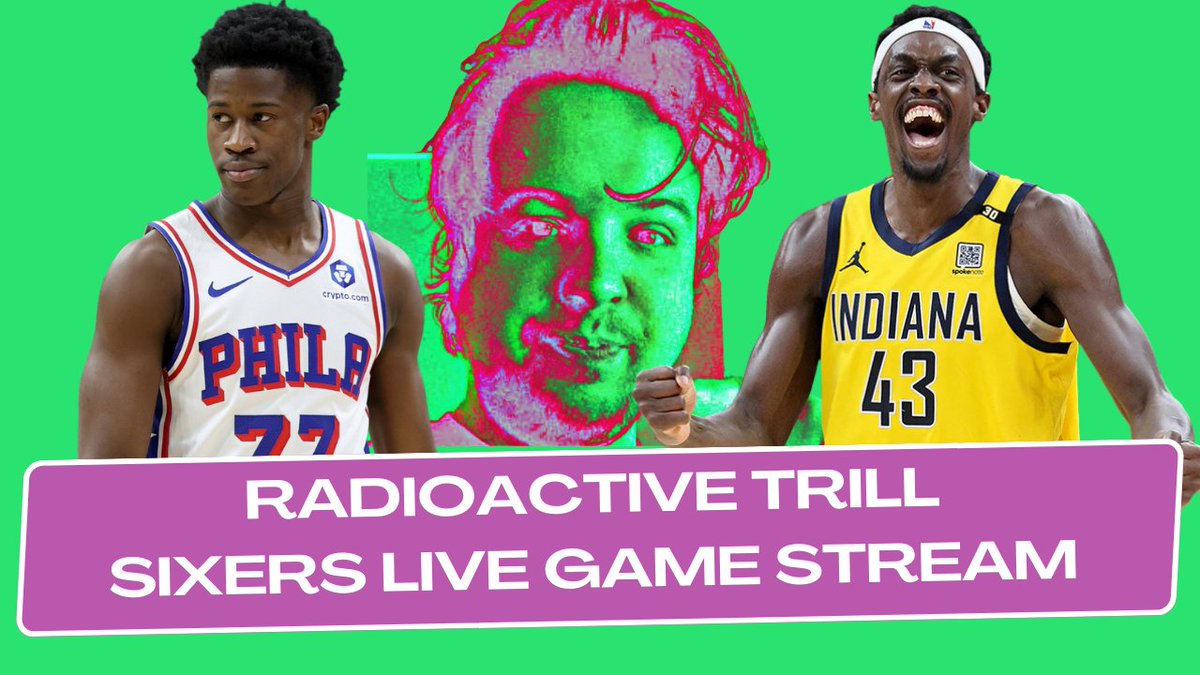 The grind does not stop. Come hang out with me for Sixers vs. Pacers in  about an hour. Talk soon. 🤫🤫