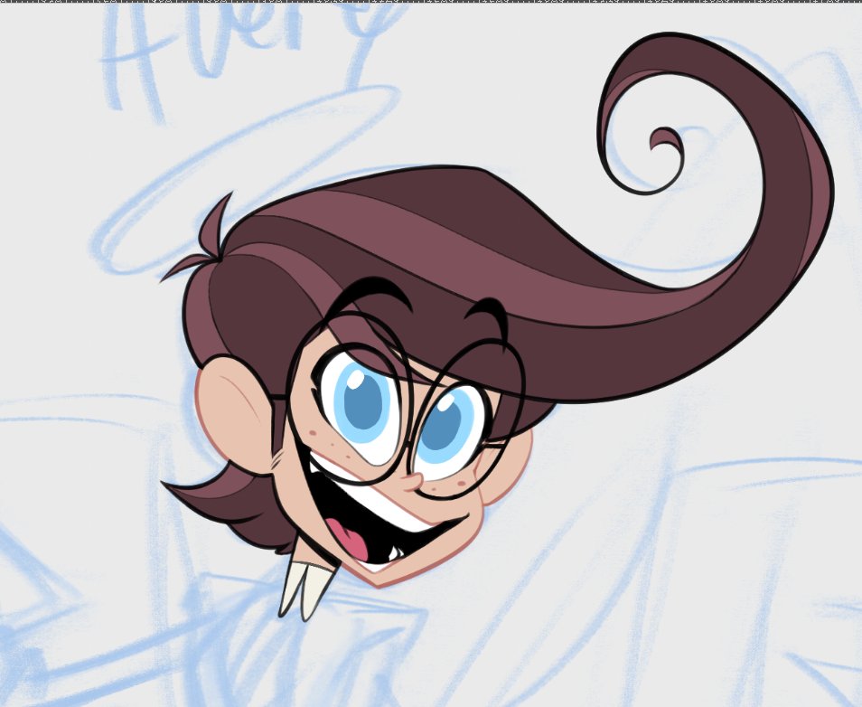 Working on my angel Avery